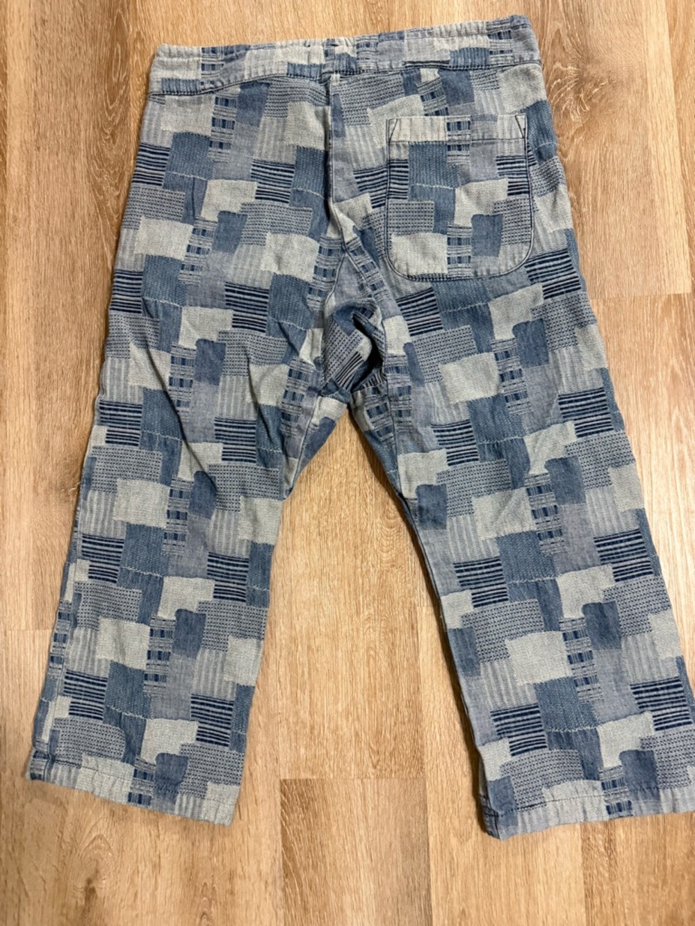 Imogene + Willie Denim Patch Work Cropped Pants Cotton Boho Size Small Hippie - Picture 2 of 6